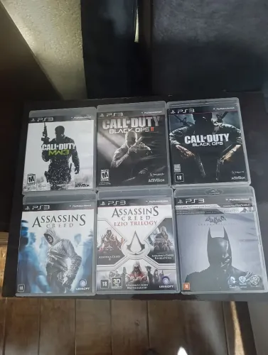 Lote jogos ps3 / black ops / assassins creed / batman