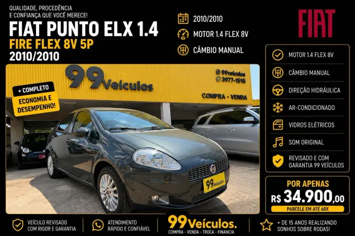 Fiat Punto ELX 1.4 Fire Flex 8V 5P 2010