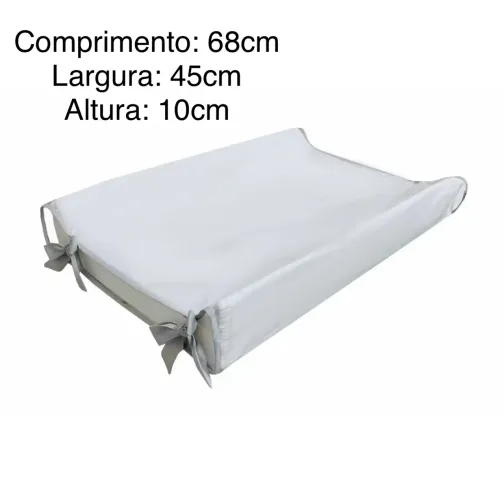 Trocador Anatômico Comoda - Americano - Branco/Cinza