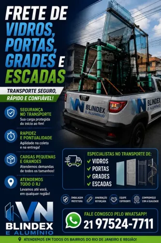 Frete de portas, janelas, grades e escadas