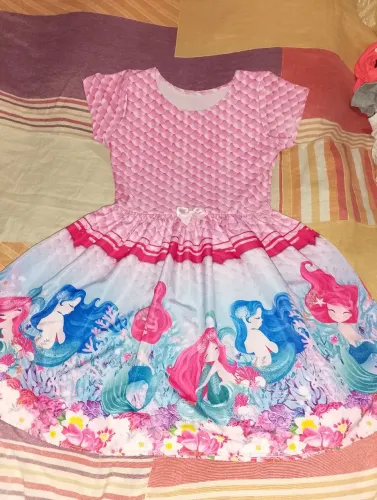 Vestido para 6 a 8 anos de idade r$ 10
