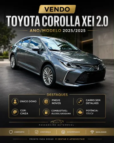 Toyota Corolla XEI 2.0 Flex 16V Aut. 2025