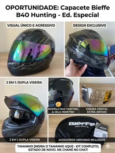 Capacete Bieffe B40 TAM 58 NUNCA USADO