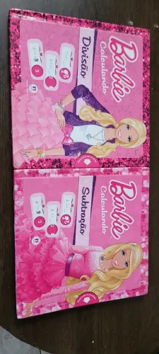 Kit 2 livros barbie multiplicação e divisão