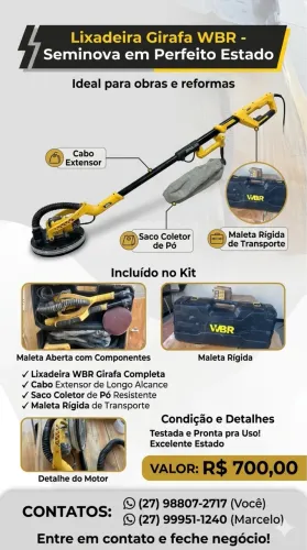 LIXADEIRA GIRAFA WBR - SEMINOVA | R$ 700