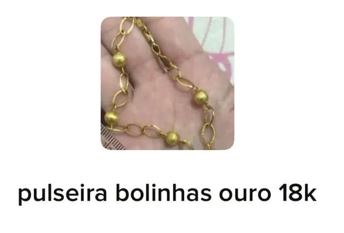 Pulseira ouro 3,2 g 18 k