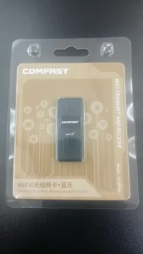 Adptador Confast AX 900, usb wifi 6 e Bluetooth 5.4, novo lacrado na caixa.