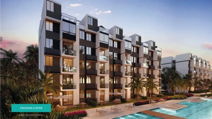 Praia dos Carneiros, Tamandaré Apartamento 46 m², 2 quartos, piscina e quadra poliesporti