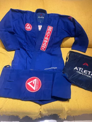 Kimono A2 Gracie Barra Atleta azul