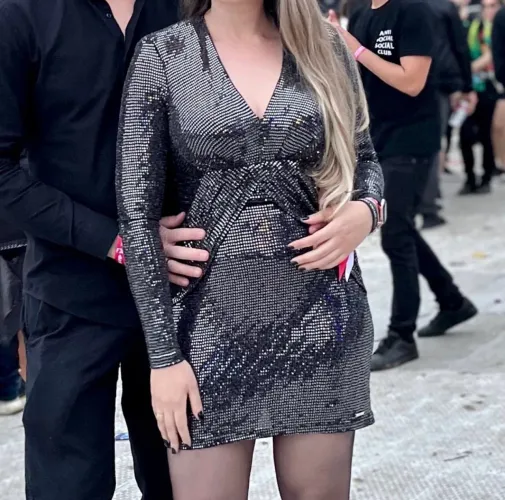 Vestido de manga Colcci TAM G