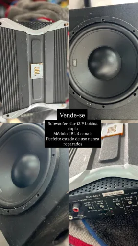 Caixa de som e módulo JBL