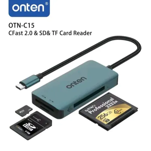 Leitor de Cartão Cfast/sd Micro Sd - ONTEN - USB C 3.1<br>