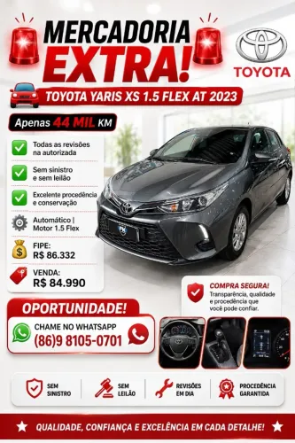 Toyota Yaris XS 1.5 Flex 16V 5P Aut. 2023
