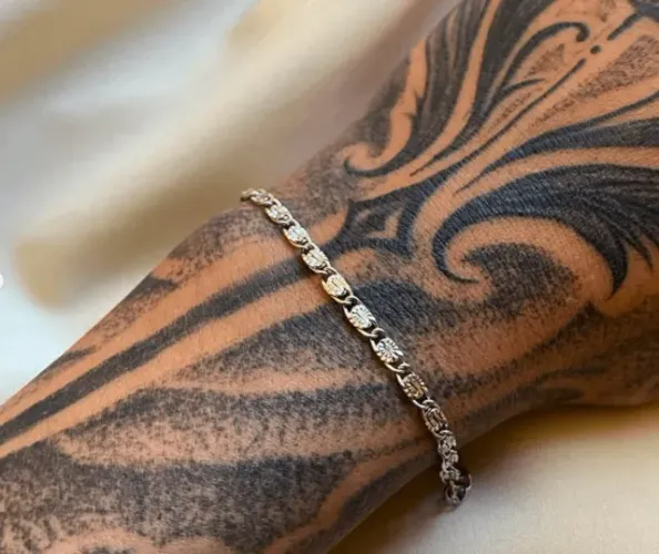 Pulseira Unissex em Aço Inoxidável com Elos Ovais