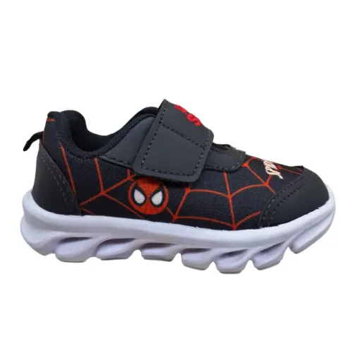 Tênis de Led Infantil Homem Aranha Luzinha Meninos KidStar BB08