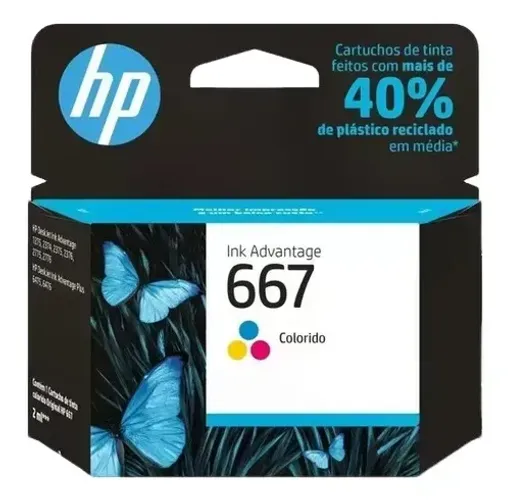 Cartucho HP 667 Colorido