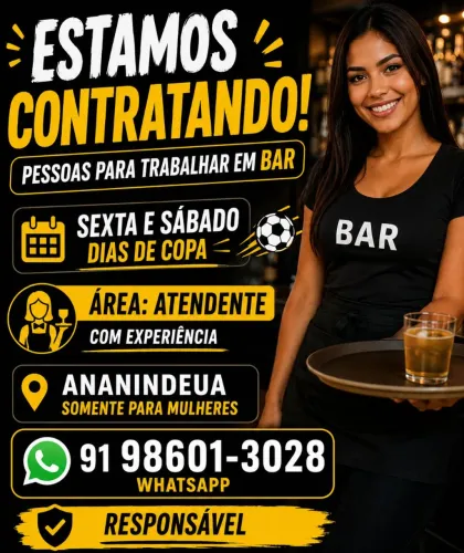 contratando pessoas urgente. 
