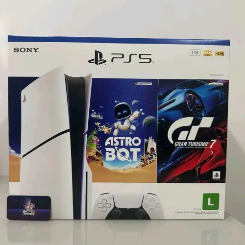 Ps5 slim digital e física na caixa