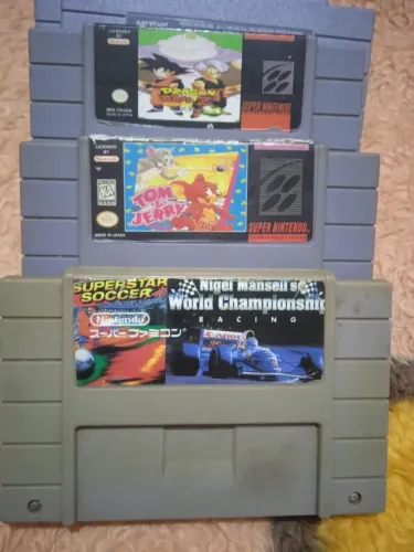 Kit 3 cartuchos super Nintendo.