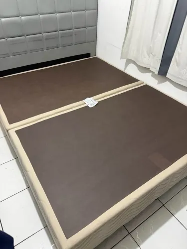 Base cama Box queen ortobom novinha sem avarias