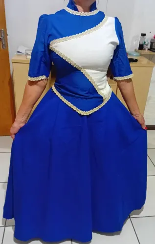 Saia + blusa de Prenda - Azul