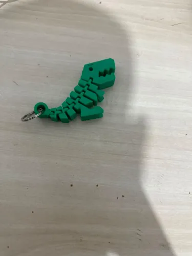 Amigo dino/impressão 3D/articulado/verde/rosa