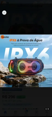 Caixa de som basike 80w