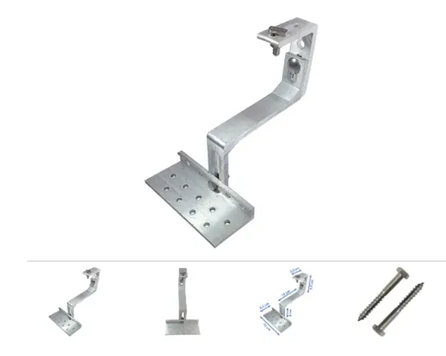 suporte para placa solar telhado ceramico