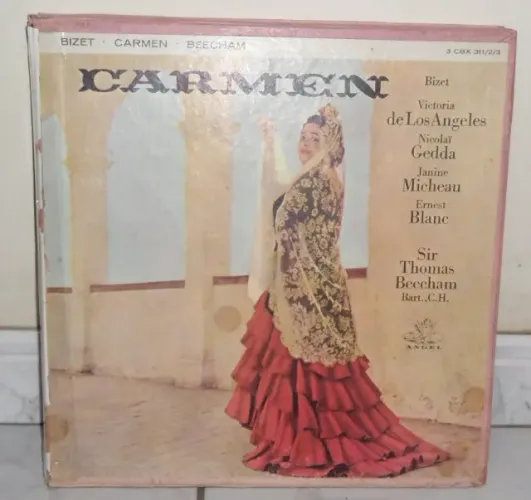 Carmen-Bizet-Box com 3 LPs