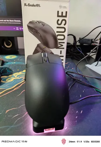 Mouse Gamer Sem Fio K-Snake X11 + Dock de Carregamento