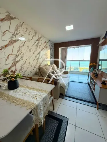 APARTAMENTO 2 QUARTOS C/SUÍTE, VISTA MAR, SOL DA MANHÃ, NA PRAIA DE ITAPARICA - VILA VELHA