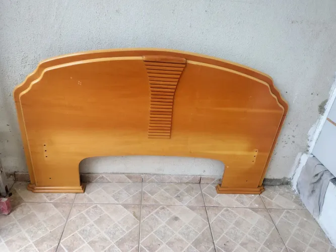 Cabeceira de cama casal madeira mesmo