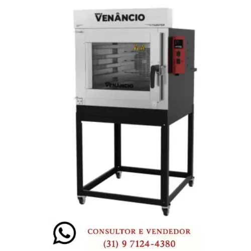 Forno Turbo 5 Esteiras a Gás Venâncio