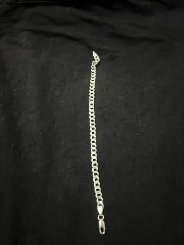 Pulseira de prata 925 21cm x 6mm