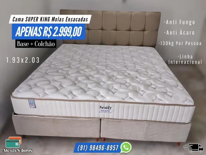 CAMA SUPER KING DE LUXO OFERTA