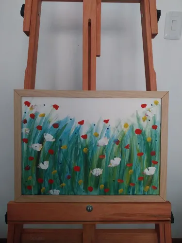Quadro pintado à mão. Novo. Aceito trocas e propostas.