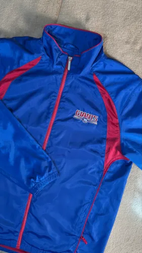 jaqueta corta vento nfl new york giants reebok vintage original