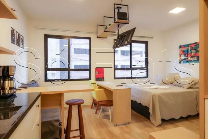 Studio Nurban Pinheiros, flat disponível para locação contendo 25m² e 01 dormitório.