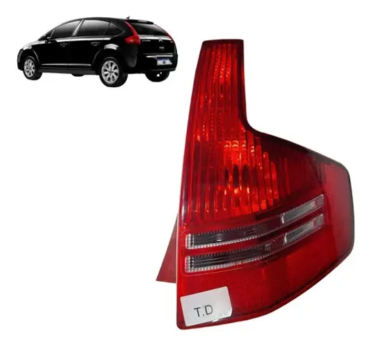 Lanterna Traseira Direita Citroen C4 1.6 2011 Uzad0 Direito/passageiro Vermelho