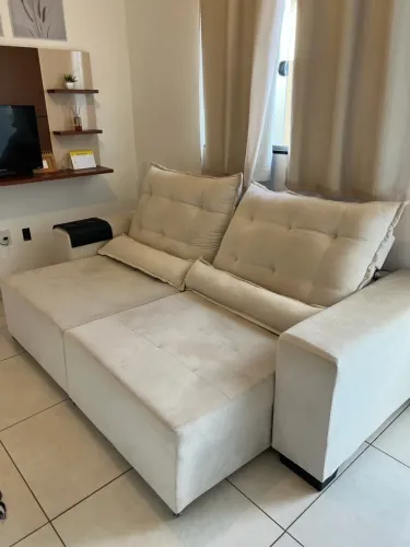 Sofá retratil reclinável vira cama 