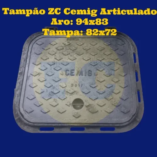 Tampão ferro fundido ZCP Cemig-MG 32-3236-7747