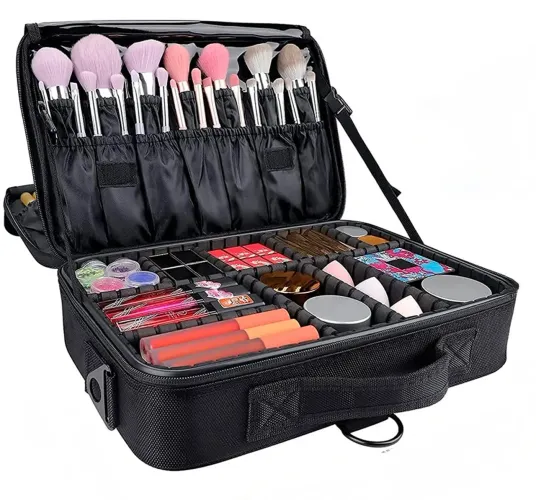 Maleta de Maquiagem Profissional | Frasqueira Luxo - Grande