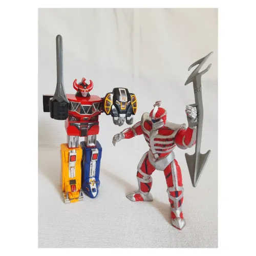 Bonecos Megazord e Lord Zedd Power Rangers Anos 90