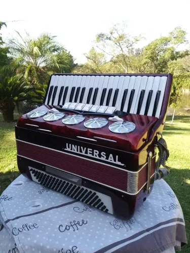 Sandona acordeon universal 120 baixos com 39 anos