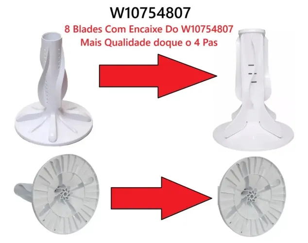 Agitador máquina Cônsul Cwc08 Cwb09 Cwg12 Cwe11