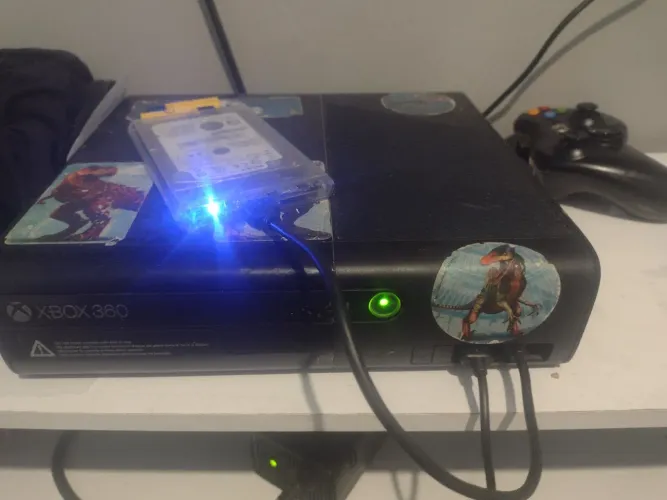 XBOX 360+3 CONTROLE+212 JOGOS