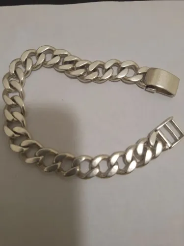 Pulseira de Prata 950 Maciça. 
