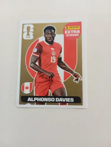 Figurinha extra dourada Alphonso Davies