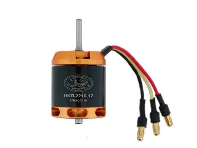 Motor Scorpion HK 2216-12 helicóptero elétrico 450 aeromodelo auto controle Futaba