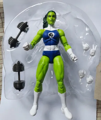 Marvel Legends She-Hulk (Mulher-Hulk) Fantastic Four original usada Hasbro 